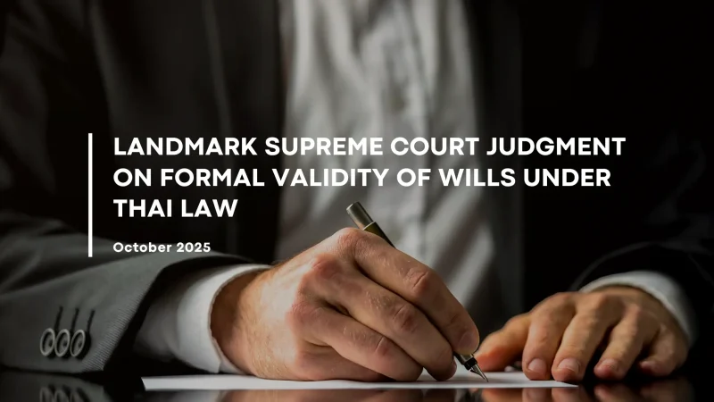 40. Validity of Wills Under Thai